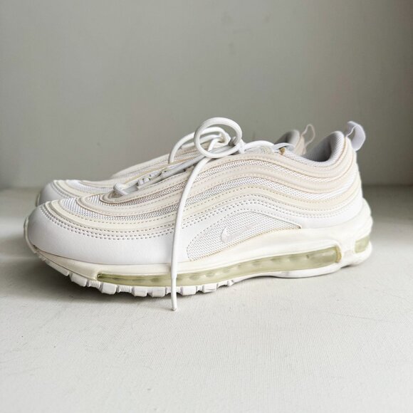 Nike AirMax 97 Running Shoes Sneakers In White 9.5 - Picture 1 of 6